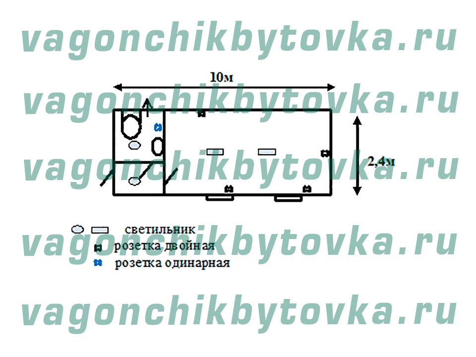 Офис из БК 10м